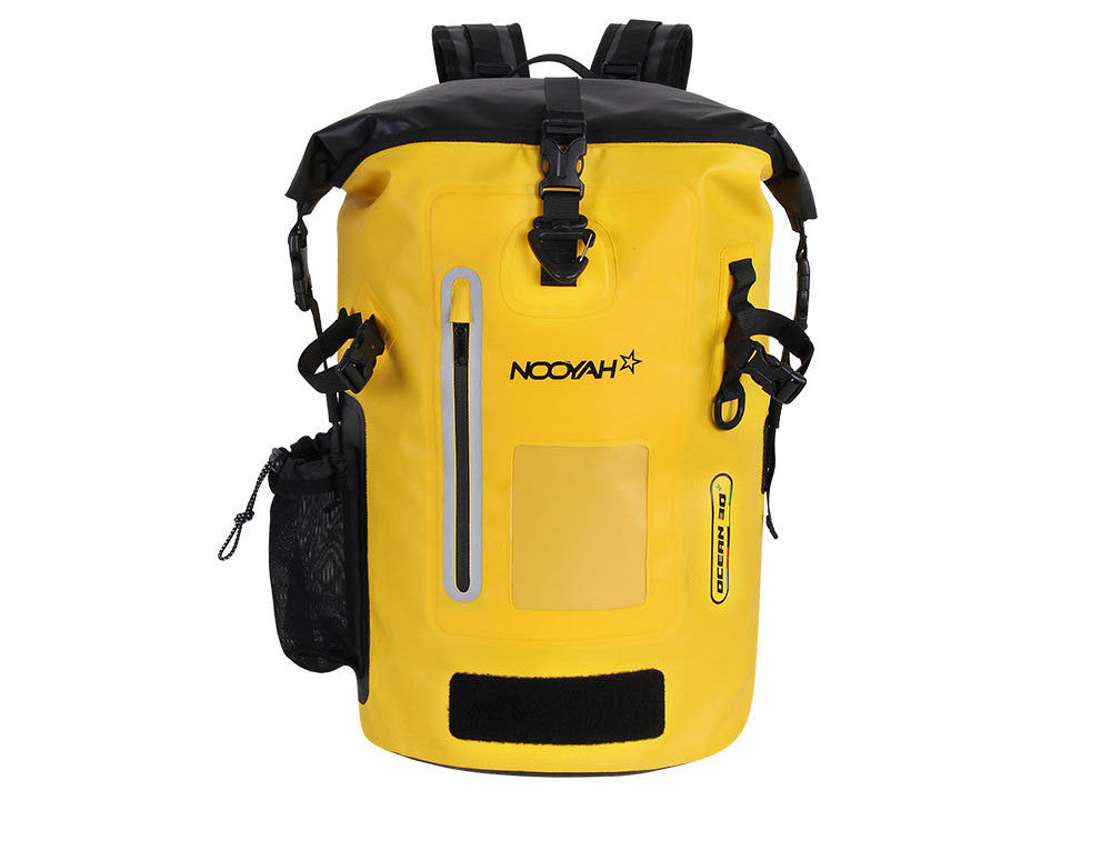 NOOYAH IPX8 Waterproof Bike Cycle Outdoor Sports Backpack Double-Layer Waterproof Bag YELLOW