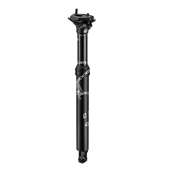 Adjustable ZOOM SPD-802 Dropper Seatpost with Internal Cable - 27.2mm Diameter, 80mm Travel, Remote Lever Control