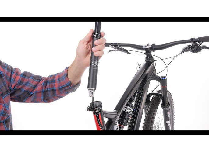 Adjustable ZOOM Mountain Bike Dropper Seatpost - 31.6mm Diameter, 100mm Travel with Internal Cable Routing