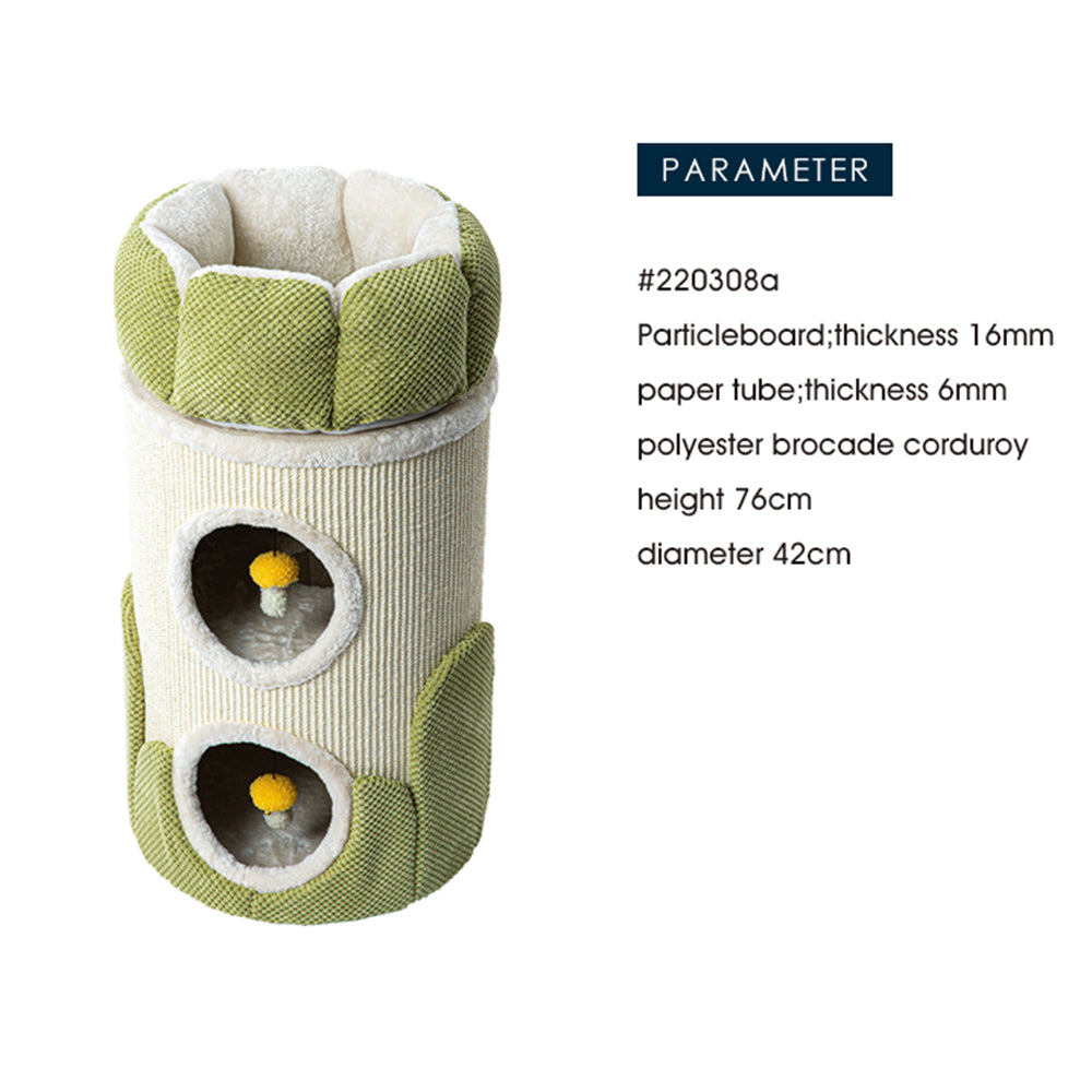 HONEYPOTCAT Arctic Snug Double Sisal Barrel - 75cm
