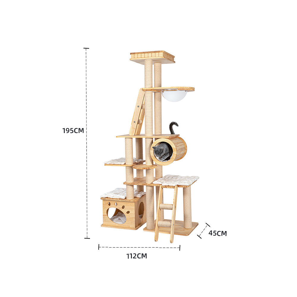 HONEYPOTCAT Regal Wood Retreat - 195cm