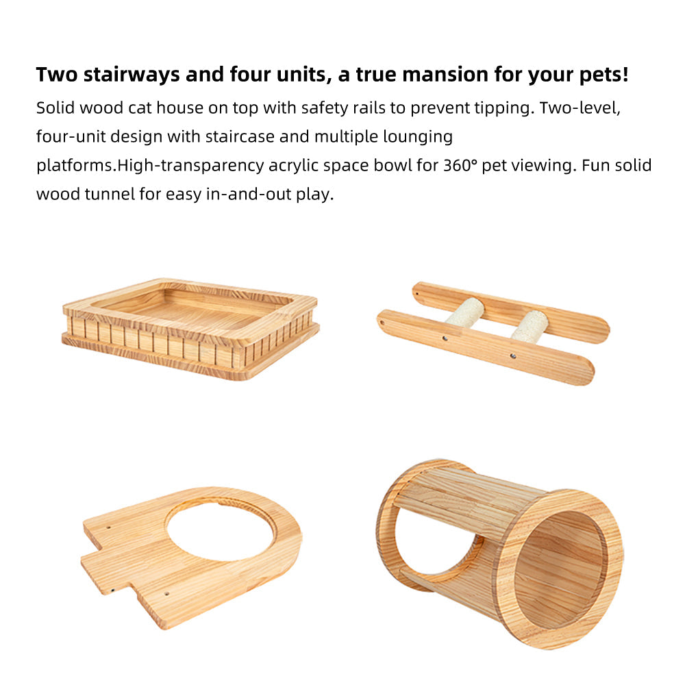 HONEYPOTCAT Regal Wood Retreat - 195cm