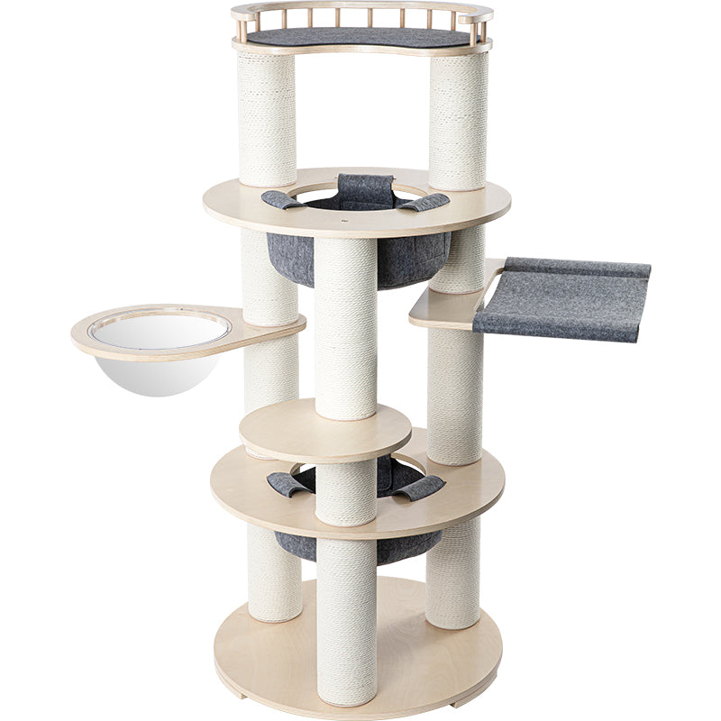 HONEYPOTCAT Harmony Wood Cat Tower - 168cm