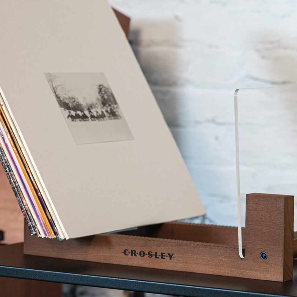 Crosley Cruiser Bluetooth Portable Turntable - Silver + Bundled Crosley Record Storage Display Stand