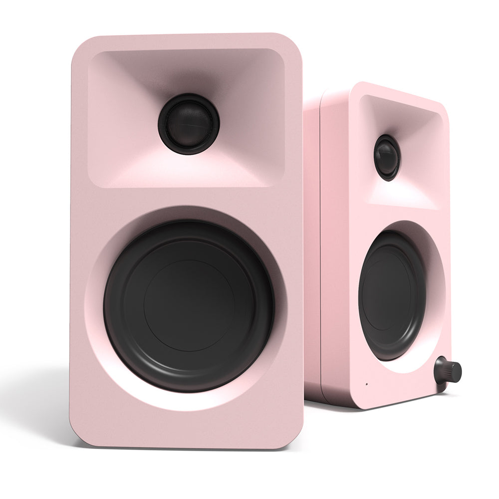 Kanto ORA 100W Powered Reference Desktop Computer Speakers with Bluetooth 5.0 Pink