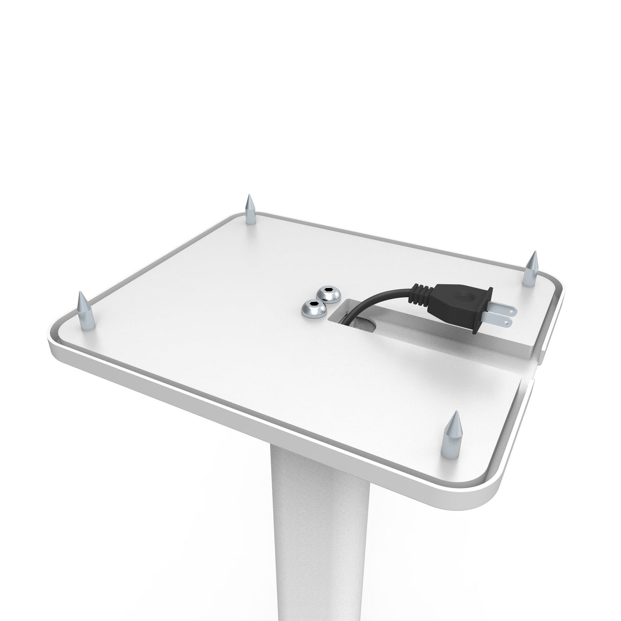 Kanto SP26PLW 26 Tall Bookshelf Speaker Floor Stands - Pair, White