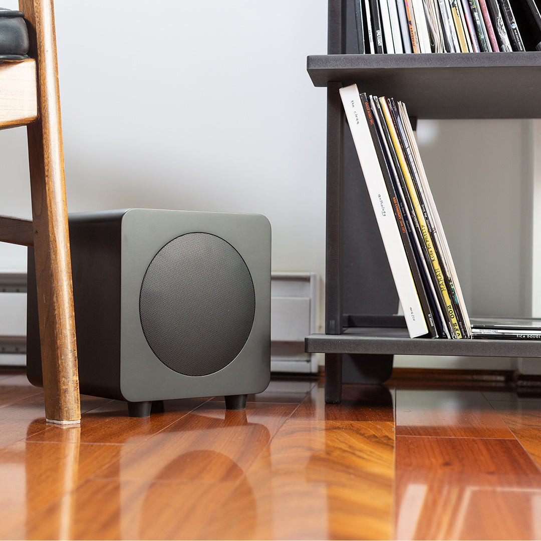 Kanto SUB8 300W 8 Sealed Powered Subwoofer, Matte Black