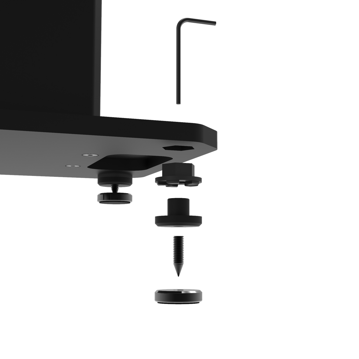 Kanto SX22 22 Tall Fillable Speaker Stands with Isolation Feet - Pair, Black
