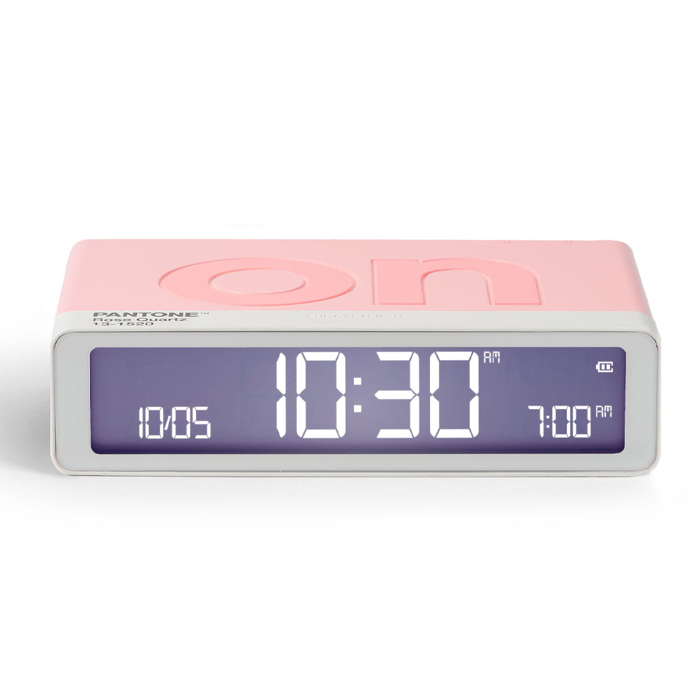 Lexon GIFT Set PANTONE - Includes Mino+ Mini Speaker, Flip Classic Clock, Mina M Lamp, Thykho 3 Speaker - Rose Pink