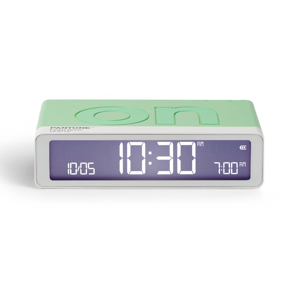Lexon GIFT Set PANTONE - Includes Mino+ Mini Speaker, Flip Classic Clock, Mina M Lamp, Thykho 3 Speaker - Green