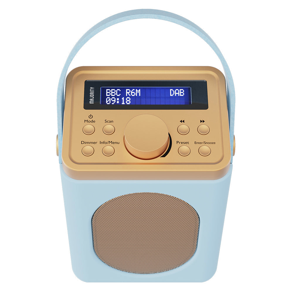 Majority Little Shelford Bluetooth & Dab Radio With Bluetooth-duck Egg