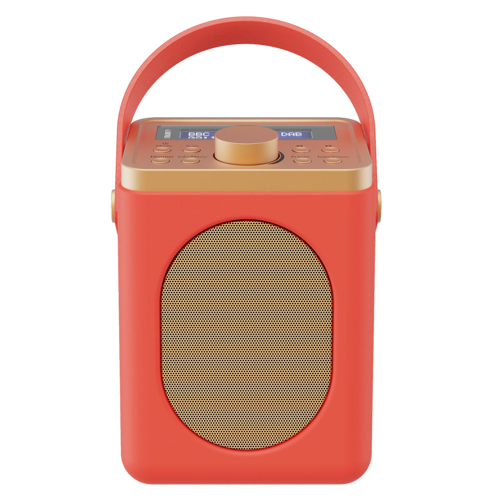 Majority Little Shelford Bluetooth & Dab Radio With Bluetooth-red