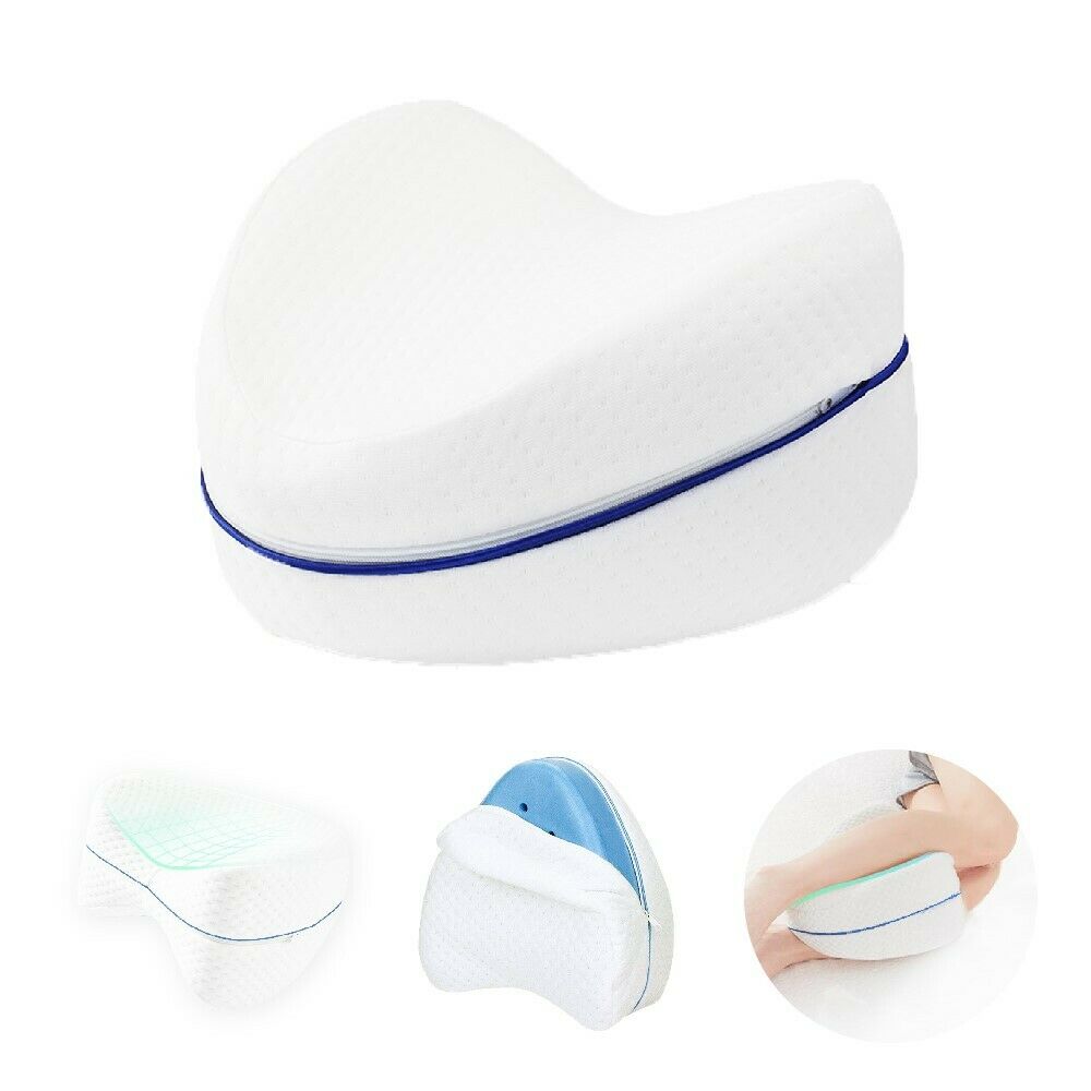 Leg Knee Support Pillow, Orthopedic Memory Foam Wedge Contour Pillow for Thighs, Leg Pillow for Back Hip Legs Knee Support Wedge and Pressure Relief,