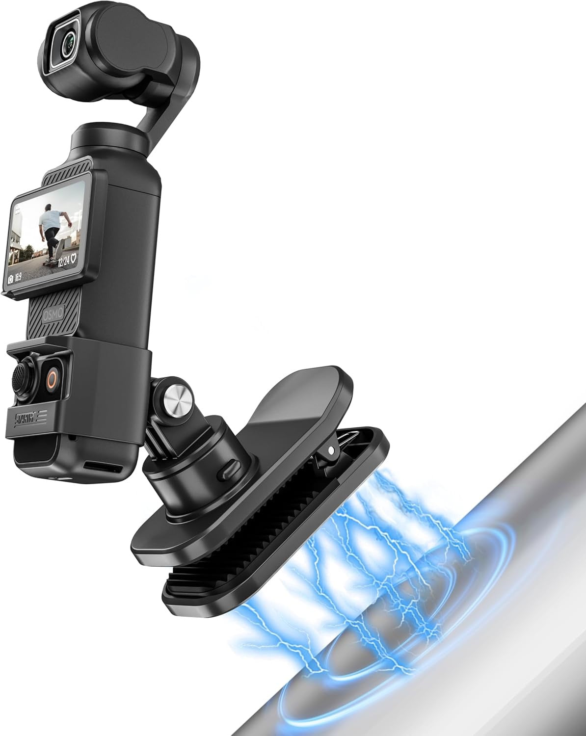 STARTRC OSMO Pocket 3 360? Rotation Backpack Clip Mount Shoulder Strap Accessories for DJI Pocket 3/OSMO Pockt/Action Cameras, Black