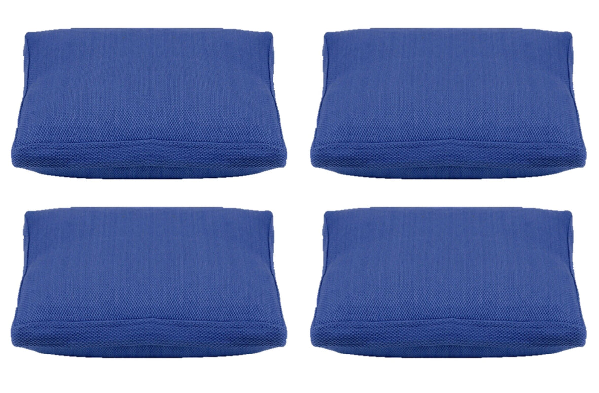Pack of 4 Classic Sky Blue Large 56x56cm Box Sided Cushion Cover Chair pad covers