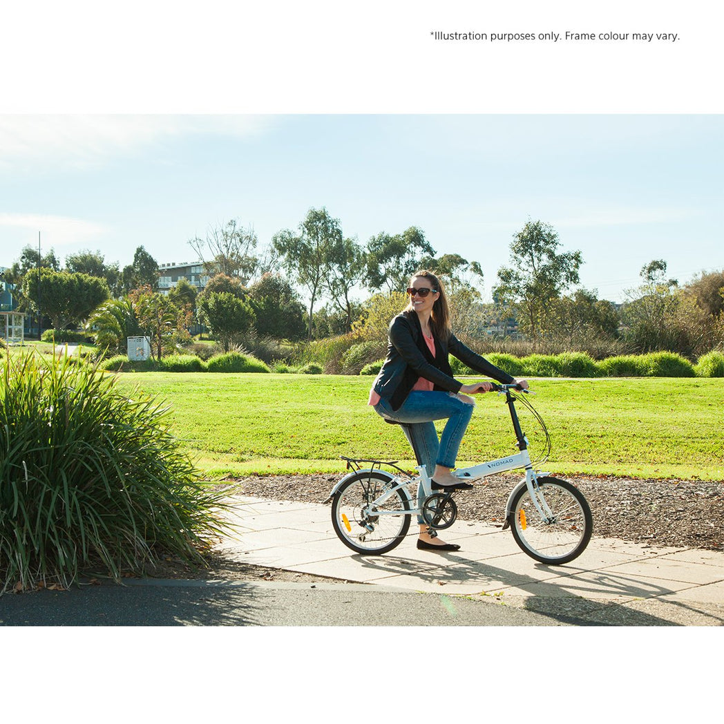 Progear Bikes Nomad Folding Bike 20 in Pearl White