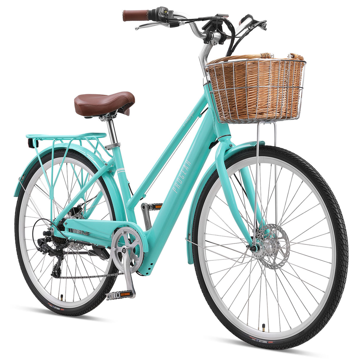 Progear Bikes E-Classique Vintage E-Bike 700c*17 in Seaform