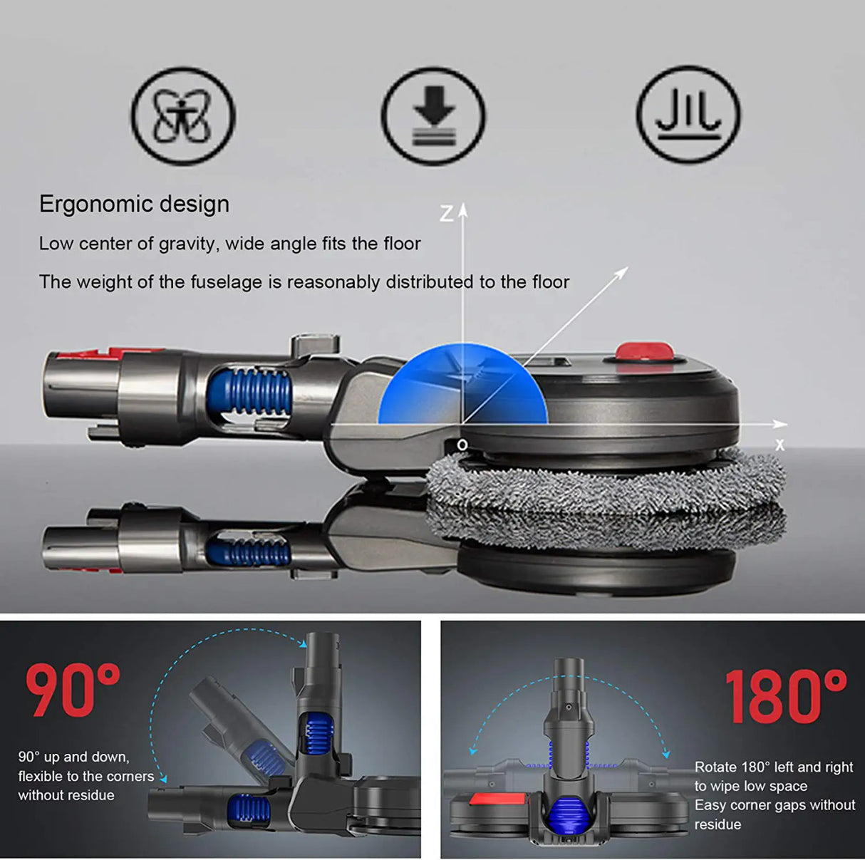 Advanced Dyson Mop & Vacuum Attachment for V7, V8, V10, V11 & V15 Models