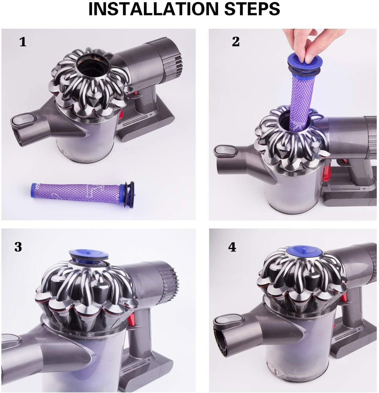 Filter for DYSON V6, V7, V8, DC58, DC59, DC61, DC62 stick vac