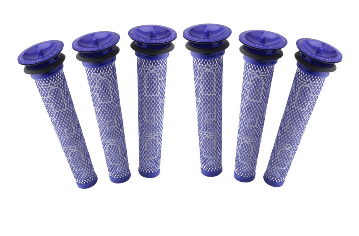 6 x Filters for DYSON V6, V7, V8, DC58, DC59, DC61, DC62 stickvac