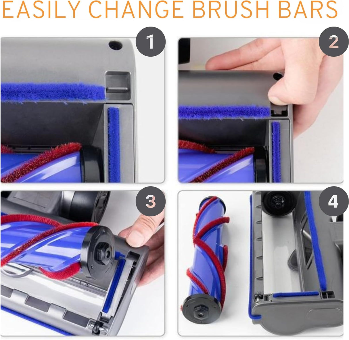 Motorhead & Fluffy Head Combo for Dyson V7 V8 V10 V11 V15 & Outsize