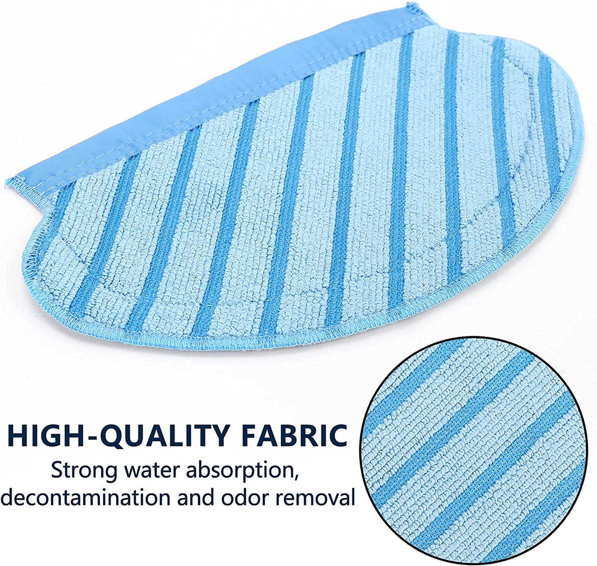 2 X Reusable Mopping Pads For Ecovacs Deebot Ozmo 700, 750, 920, 950, T5, N5 & N7