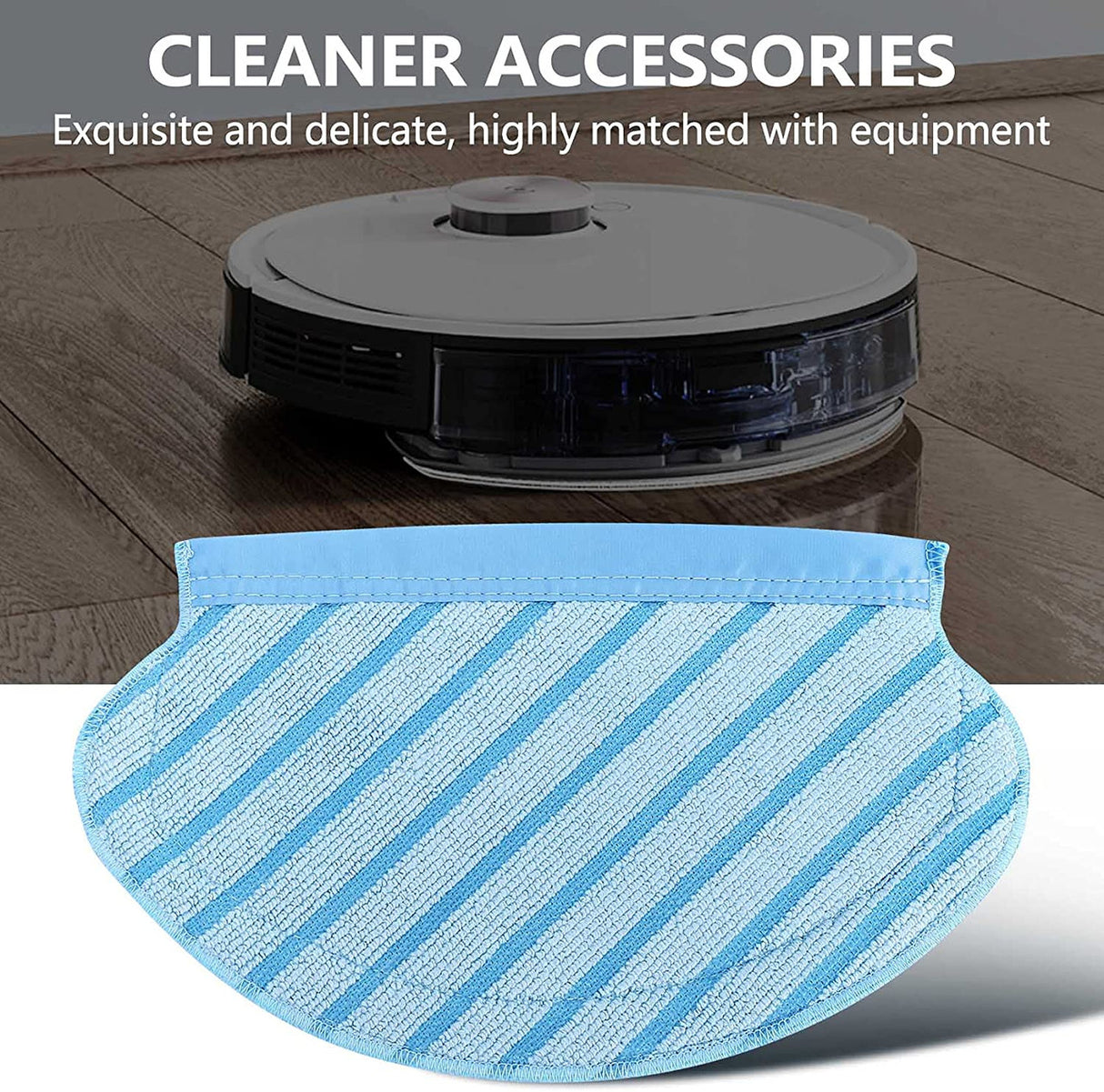 2 X Reusable Mopping Pads For Ecovacs Deebot Ozmo 700, 750, 920, 950, T5, N5 & N7