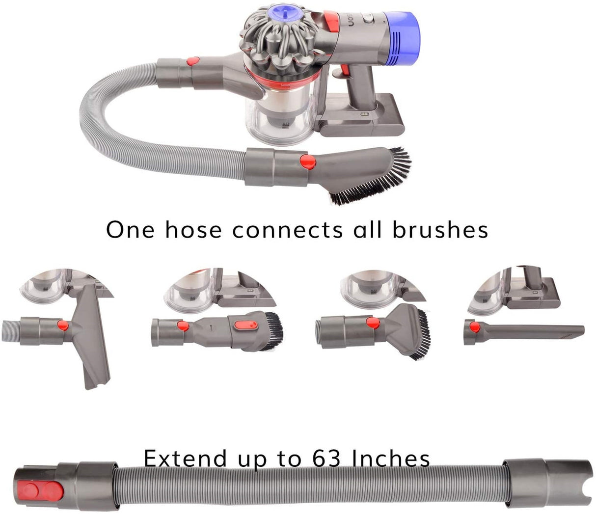 Ultimate Accessory Tool Kit for Dyson V7, V8, V10, V11, V12 & V15 Vacuum Cleaners