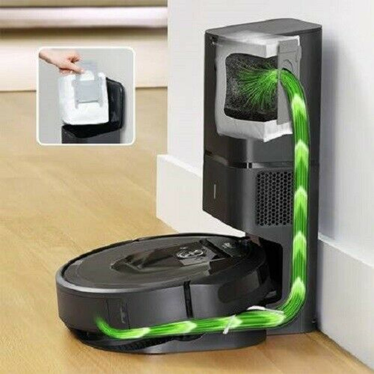 3 X Vacuum bags for iRobot Roomba i3+, i7+, s9+ and j7+ robot vacuum cleaners