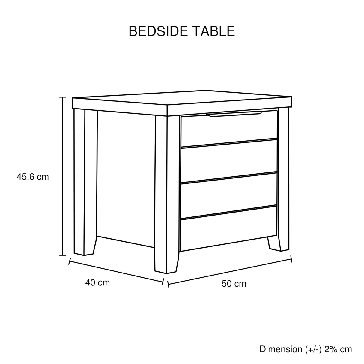 4 Pieces Bedroom Suite Natural Wood Like MDF Structure Queen Size Oak Colour Bed, Bedside Table & Dr