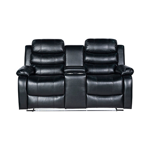 Chelsea 3R? Seater Finest Leatherette Recliner Feature Console LED Light Ultra Cushioned