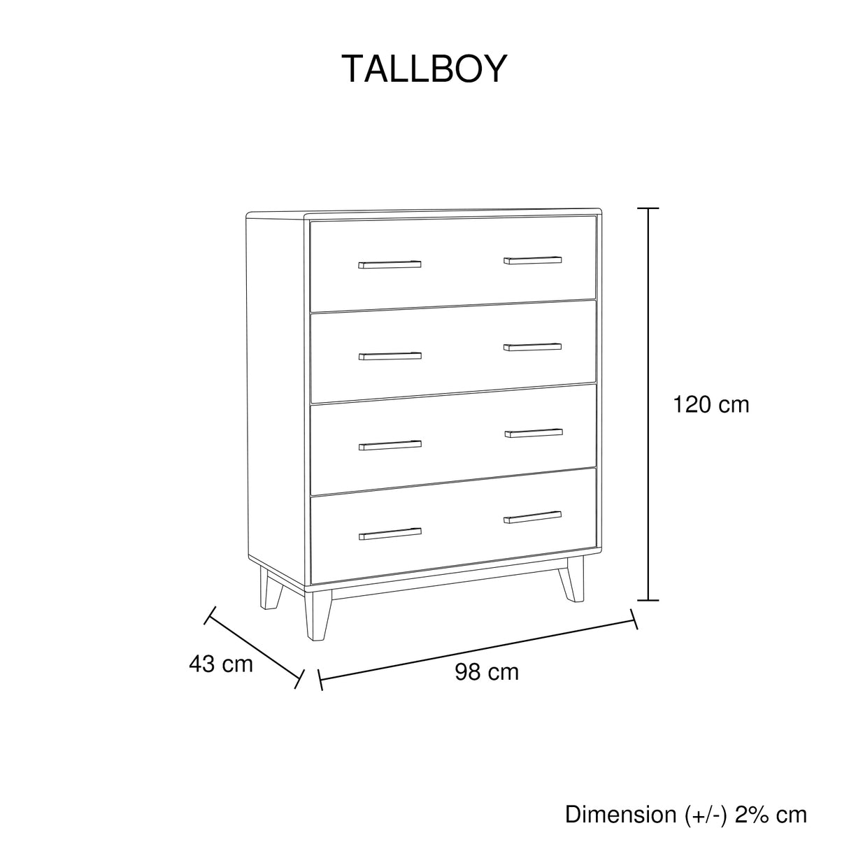 Tallboy Rustic Timber