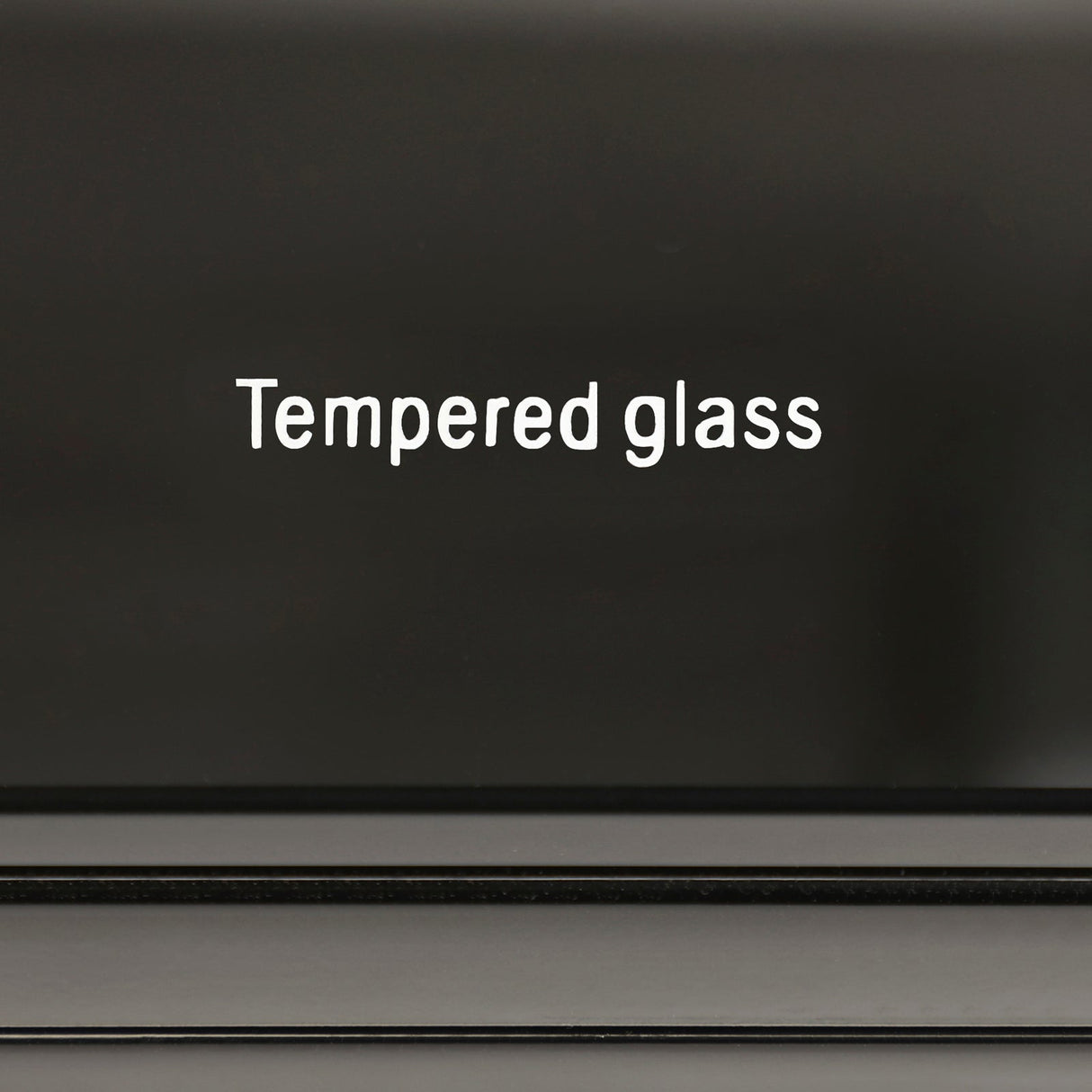 TV Cabinet with 3 Storage Drawers Extendable With Glossy MDF Entertainment Unit in Black Color