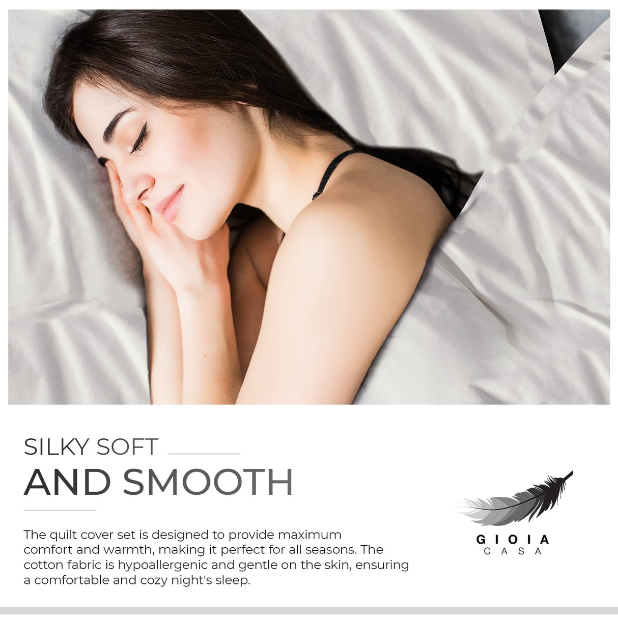 100% Cotton Vintage Washed Bed Quilt Cover Set - White - Single