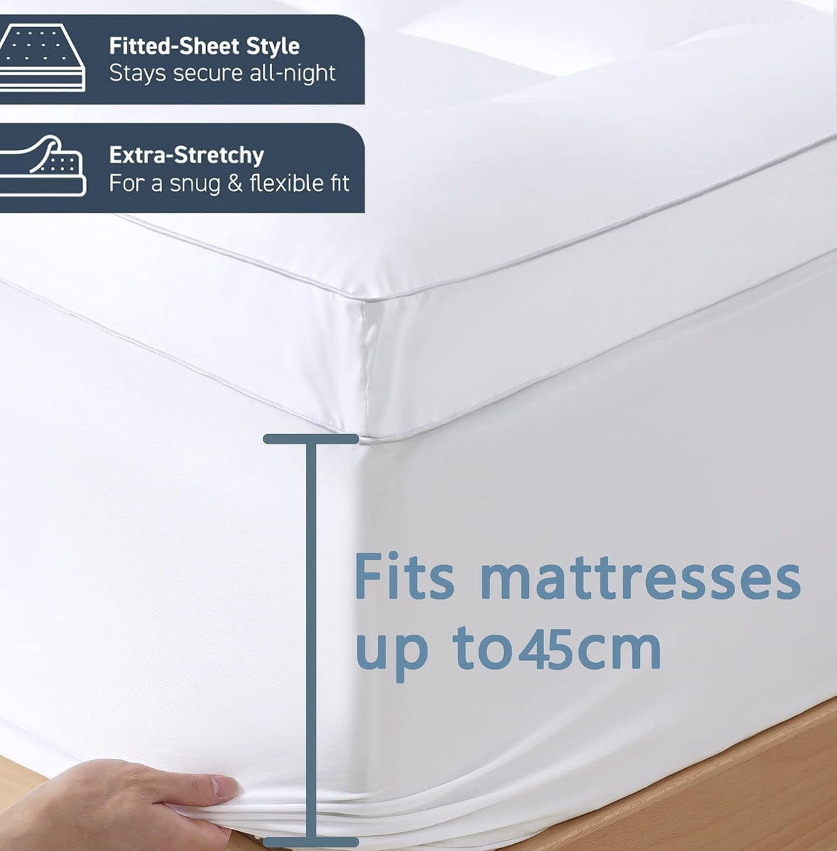 Luxurious Extra Thick 1000GSM Mattress Topper-Queen size