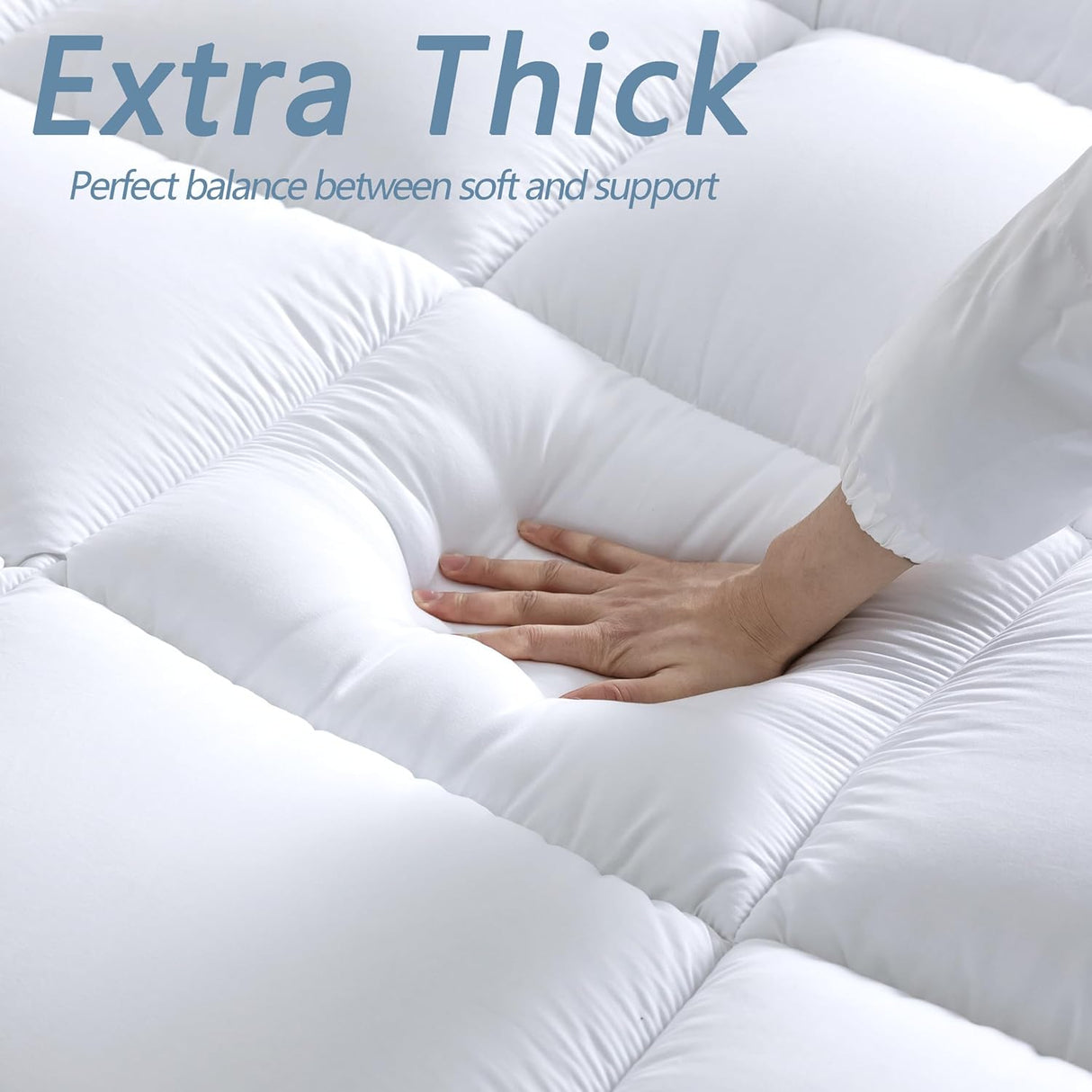 Luxurious Extra Thick 1000GSM Mattress Topper-Queen size