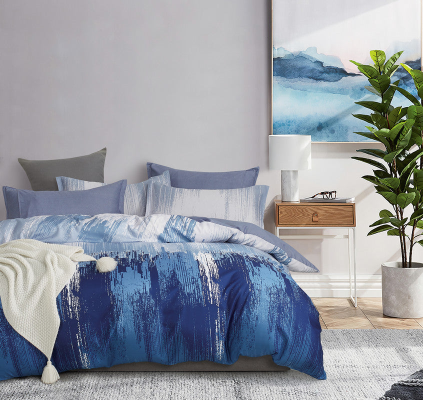 Microfiber Reversible Quilt Cover Set - Chavez - King Size