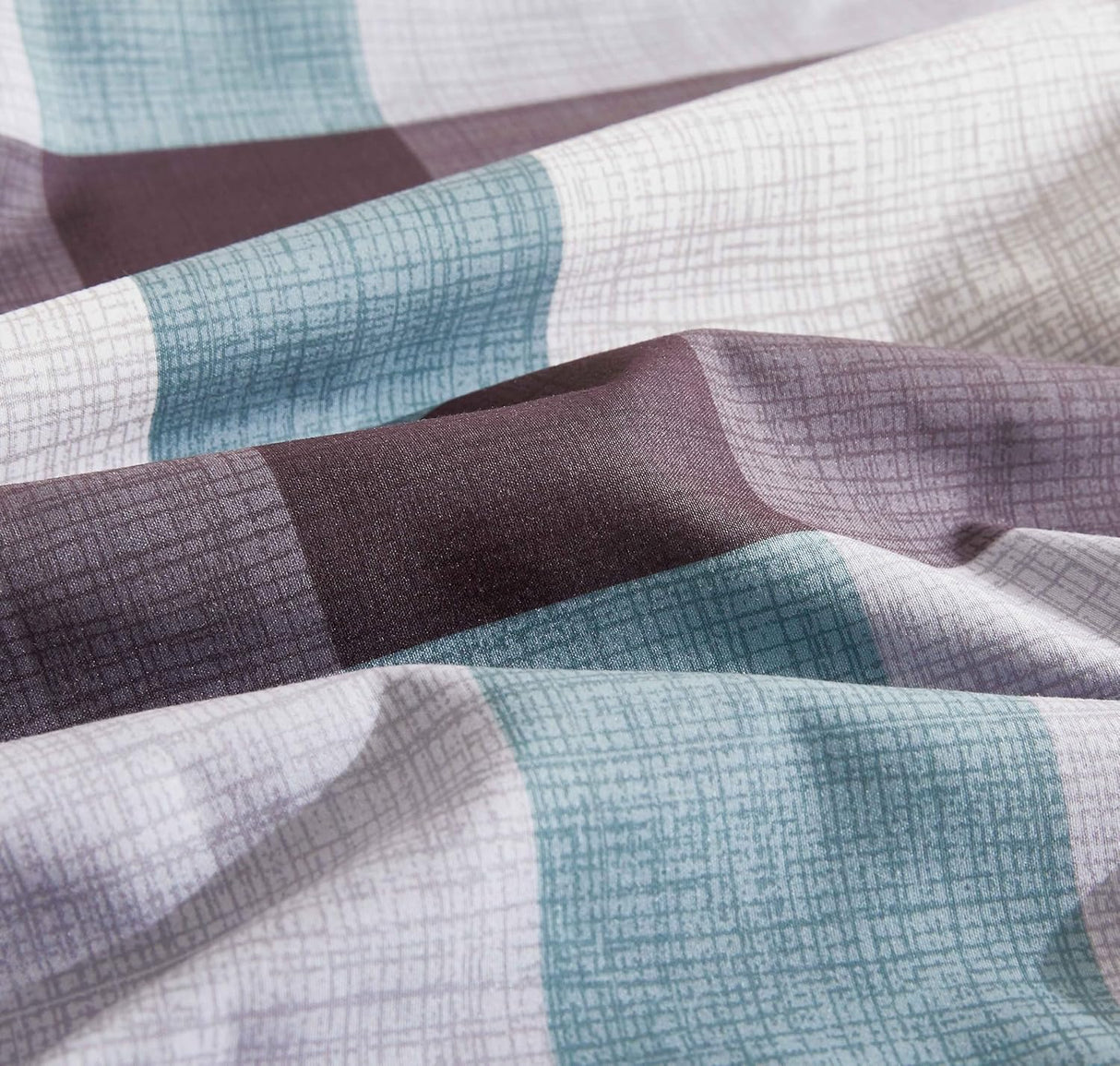 Print Microfibre Quilt Cover Set - Ultra Soft with Zipper Closure (Stanley, King Size)