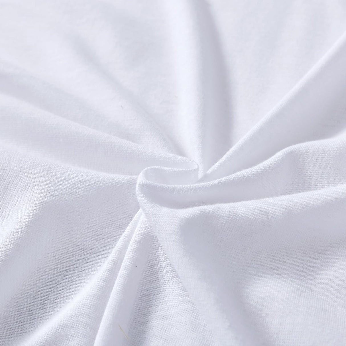 100% Jersey Cotton Quilt Cover Set - White - King
