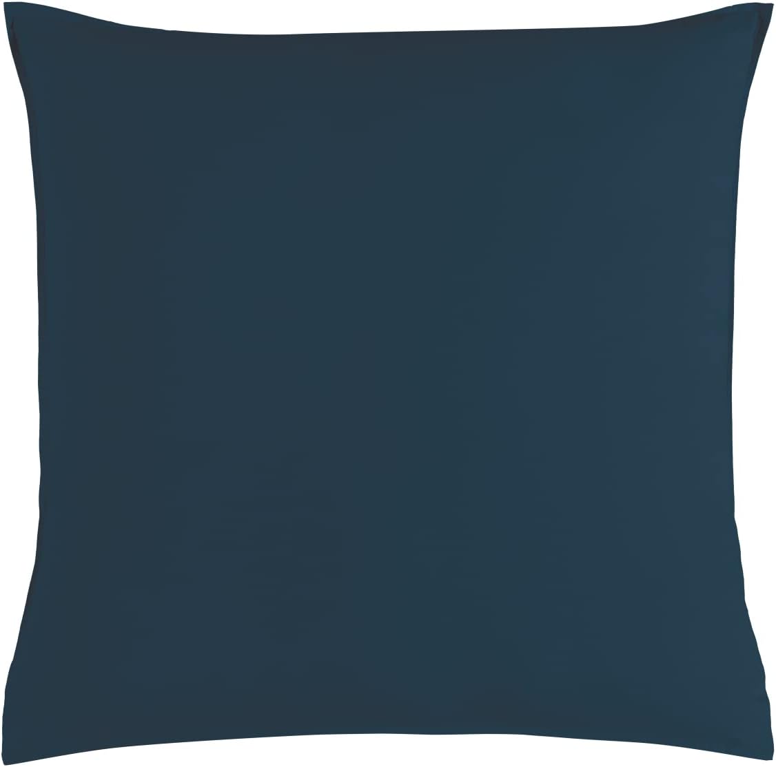 Vintage Washed 100% Cotton European Pillowcase - Luxurious European Pillow Cover - Dark Indigo - 1 Pc