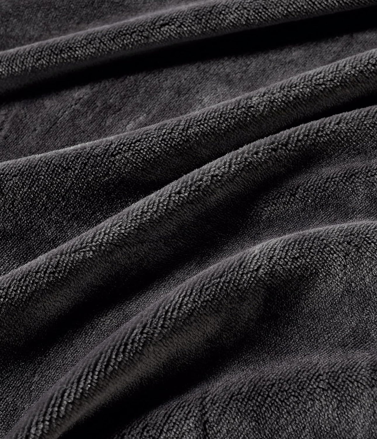 Teddy Sherpa Twin-Pack European Pillowcases - Soft Reversible Velvet & Sherpa Cushion Covers - Machine Washable with Zipper Closure - 65x65cm - Charcoal