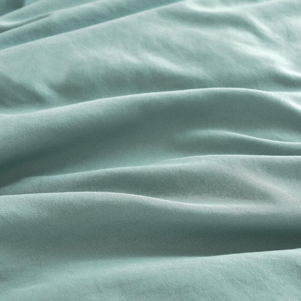 Vintage Washed Microfibre Quilt Cover Set (3Pcs) - Seafoam - Super King Size