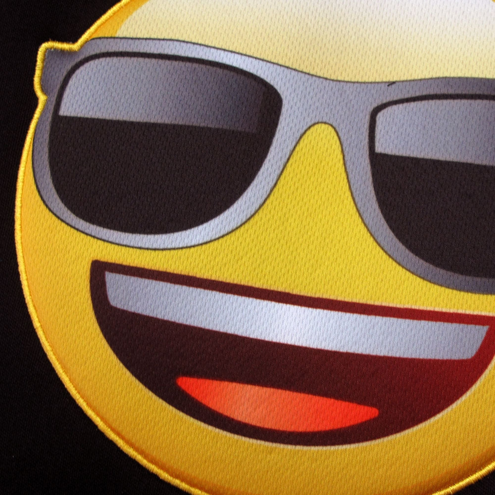 Emoji-Themed Front Seat Covers with Fun Sunglasses Faces