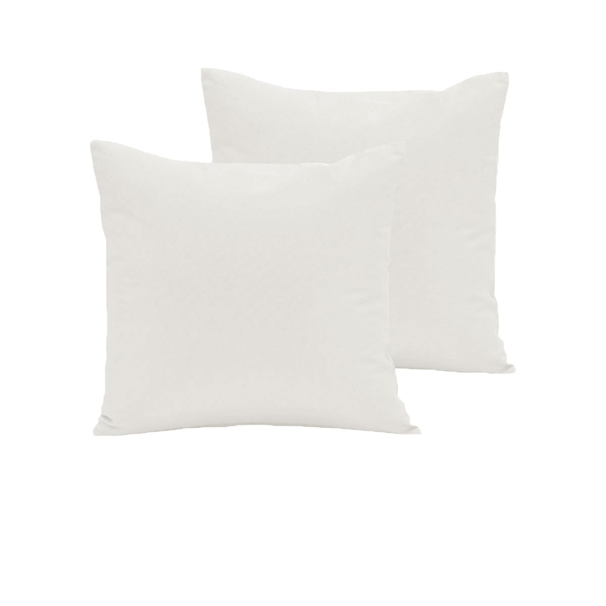 Pair of 280TC Polyester Cotton European Pillowcases Ivory