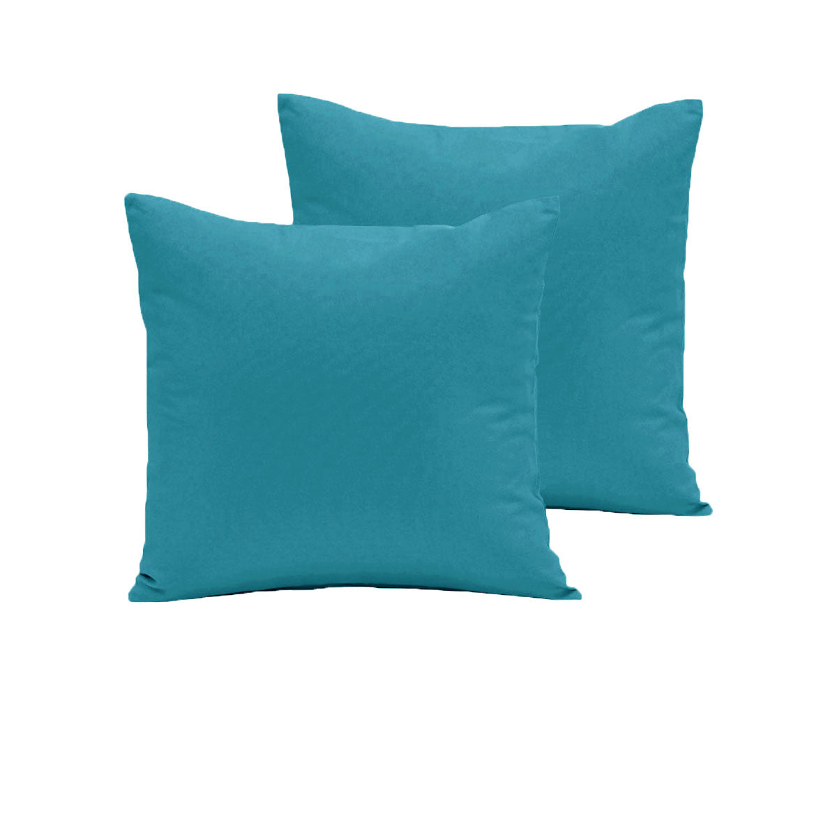 Pair of 280TC Polyester Cotton European Pillowcases Peacock