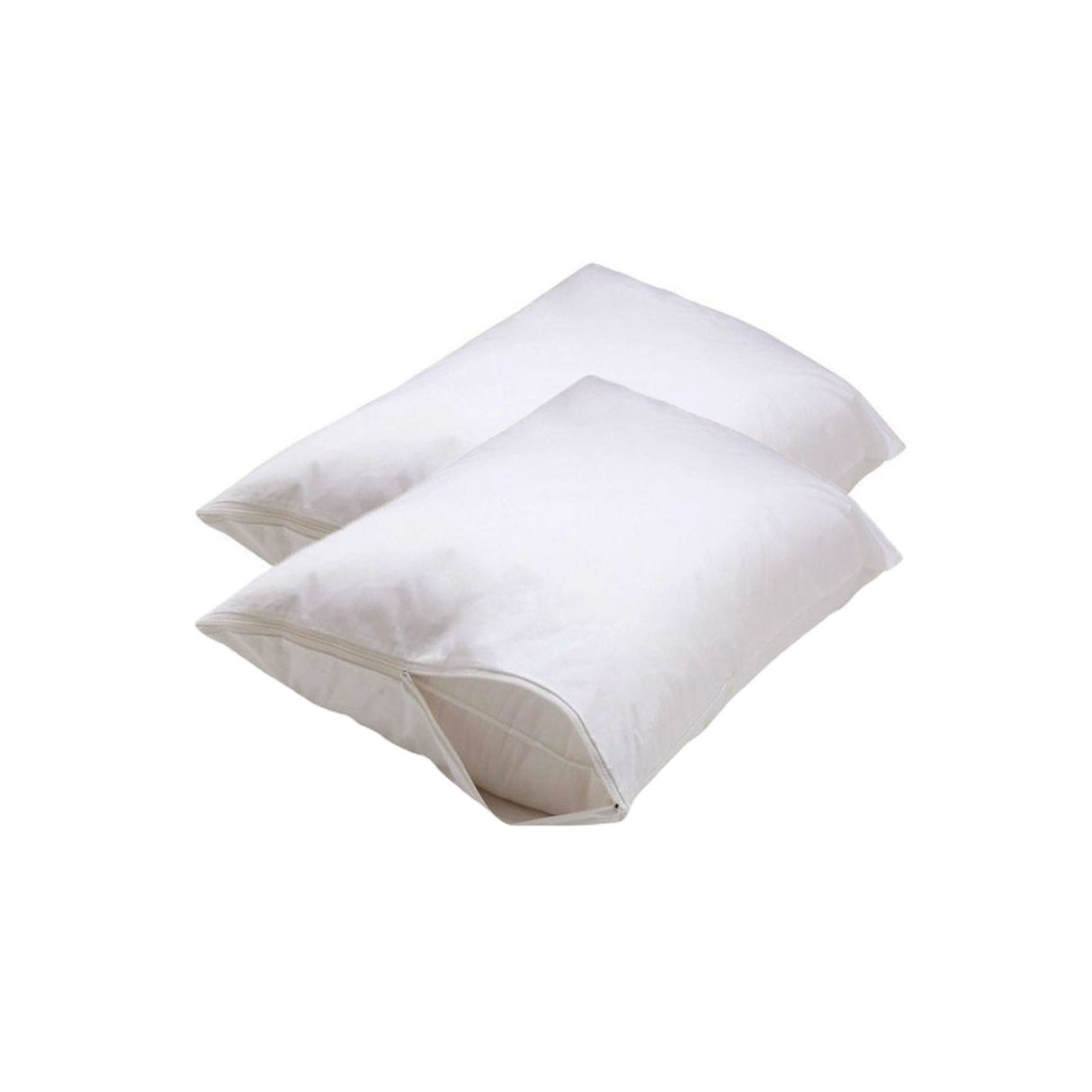 Set of 2 Durable Stain-Resistant Pillow Protectors Standard Size