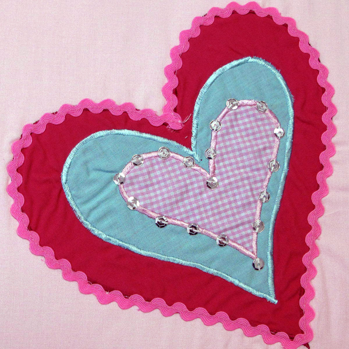 Adorable Hearts Embroidered Quilt Cover Set for Kids