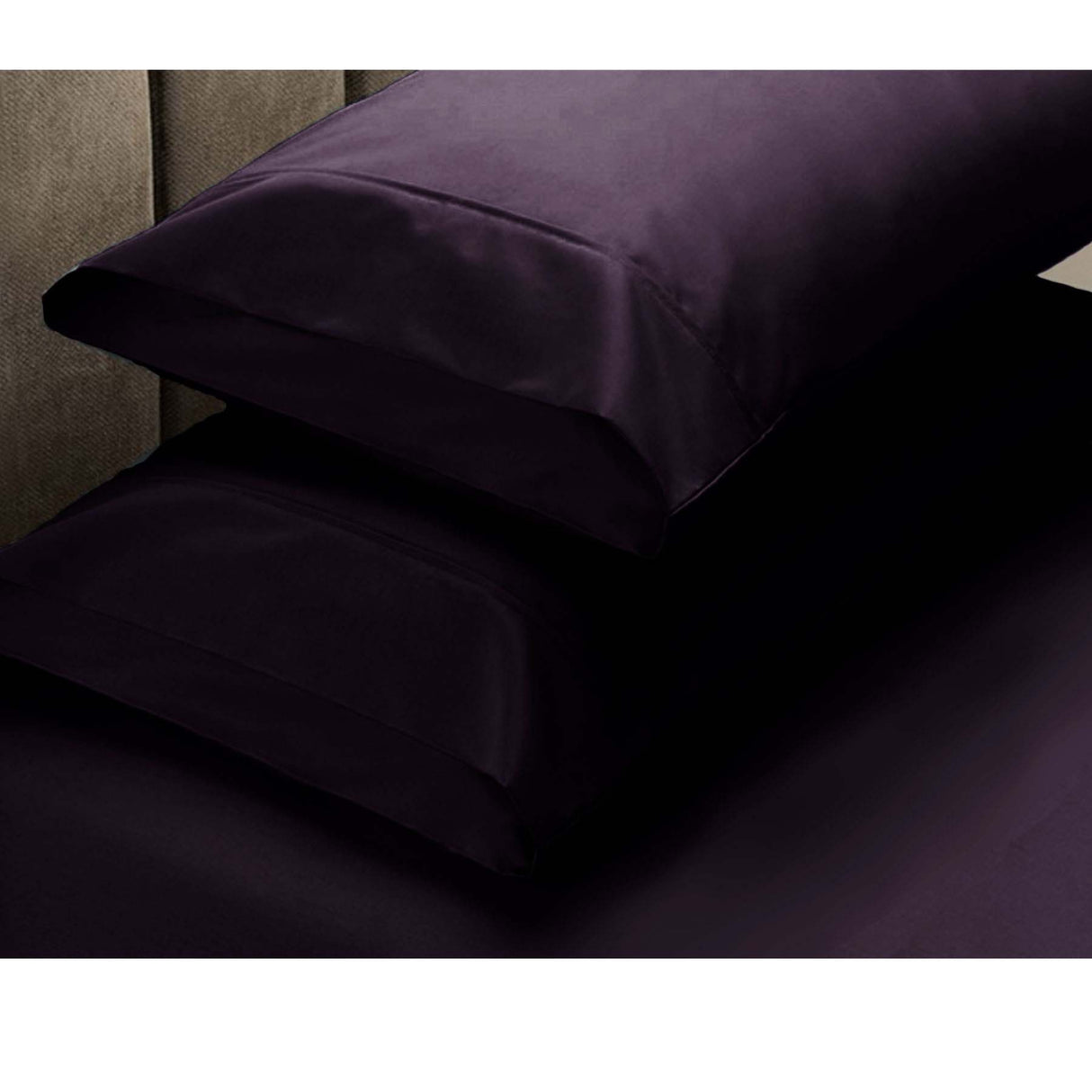 Pure Zone Luxury 750 Thread Count Purple Bedding Set - Single Size