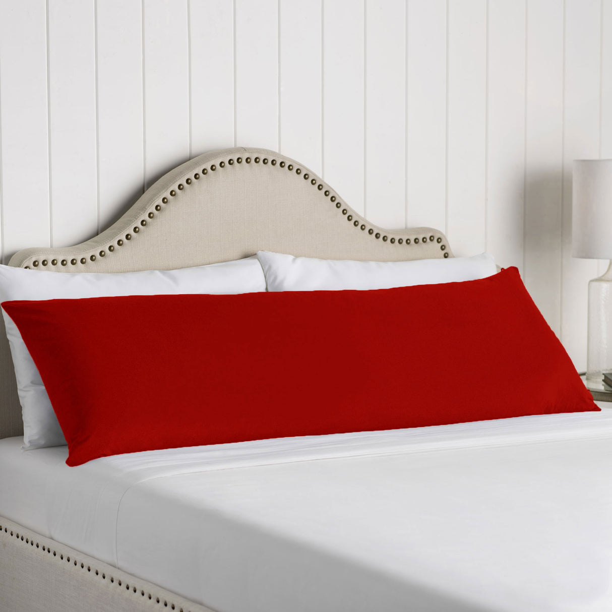 Artex 100% Cotton Body Pillowcase Red