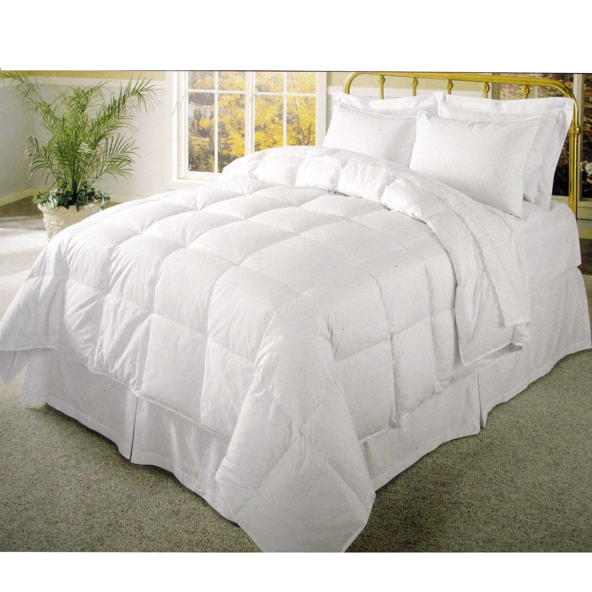 Luxury 500GSM Cotton-Blend Quilt with Polyester Filling for Queen Size